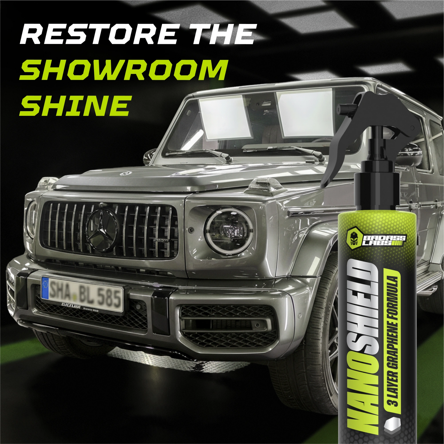 NanoShield -  Спрей с графен, керамика и силикон за полиране и защита на автомобилната боя