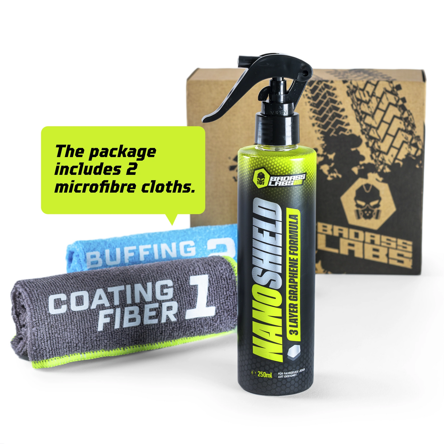 NanoShield -  Спрей с графен, керамика и силикон за полиране и защита на автомобилната боя